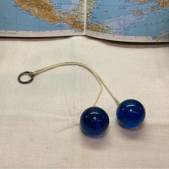 Klik Klak Toys Vintage Blue Klik Klaks Clackers Knockers Acrylic